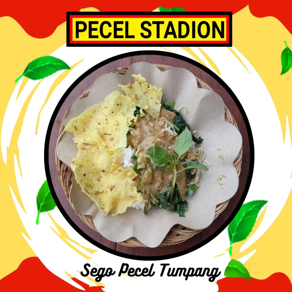 sego pecel tumpang pecel stadion